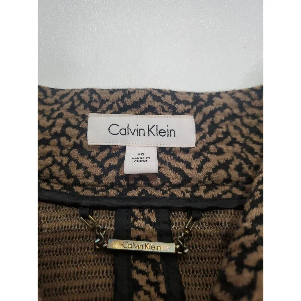 Calvin‎ Klein Women's Open Front Sweater Blazer, Size 10